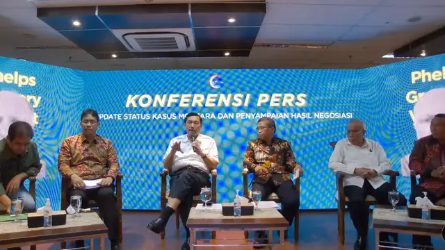 Menteri Koordinator Bidang Kemaritiman Luhut Binsar Pandjaitan dalam Konferensi Pers Kasus Tumpahan Minyak Montara 2009, Kamis (24/11/2022).