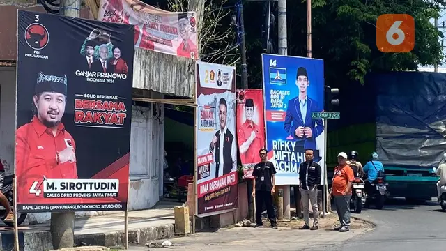 Ribuan APK Pemilu 2024 yang  melanggar aturan ditertibkan (Heramawan Arifianto/Liputan6.com)