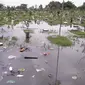 TPU Malaka, Pondok Kelapa, Jakarta Timur, yang sudah 3 hari terendam banjir, Selasa (10/2/2015) (Liputan6.com/Ahmad Romadoni)