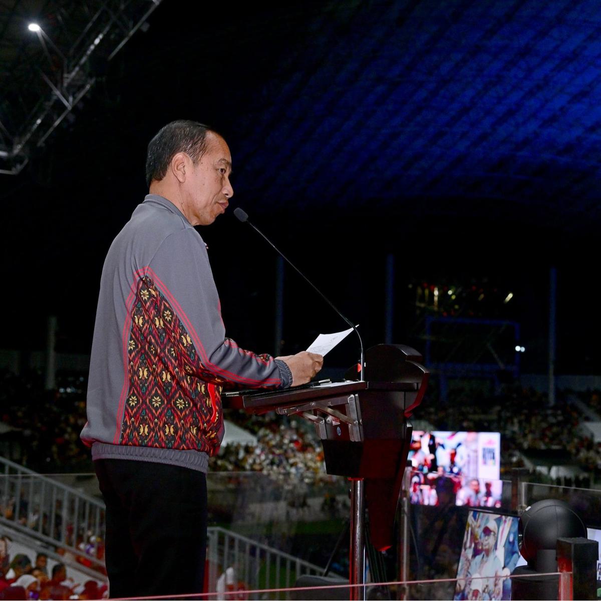 Presiden Jokowi Buka Pekan Olahraga Nasional (PON) XXI Tahun 2024 di Stadion Harapan Bangsa, Kota Banda Aceh
