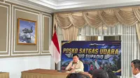 Presiden Prabowo Subianto tiba di Kalimantan Barat untuk mengecek langsung penanganan kebakaran hutan dan lahan (karhutla) di Kalimantan. (Liputan6/Lizsa Egeham)
