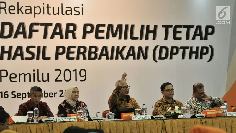 KPU Gelar Rapat Pleno Perbaikan DPT Pemilu 2019