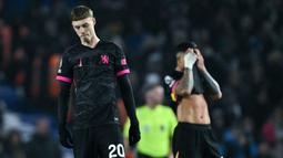 Ini menjadi kekalahan kedua beruntun Chelsea dari Brighton dalam sepekan, sebelumnya tersingkir dari Piala FA dengan skor 1-2 pada Minggu (9/2/2025). (AFP/Glyn Kirk)