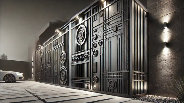 Pagar Besi Minimalis Mewah ala Industrial (Foto: Rizka Nur Laily via ChatGPT)