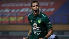 Persebaya yang telah diperkuat para legiun asingnya mampu menang 3-1 atas Persikabo 1973 dalam laga pekan kedua BRI Liga 1 2021/2022 di Stadion Wibawa Mukti, Cikarang, Sabtu (11/09/2021). Jose Wilkson yang belum turun di pekan pertama berhasil menyumbang 2 gol. (Foto: Bola.com/Bagaskara Lazuardi)
