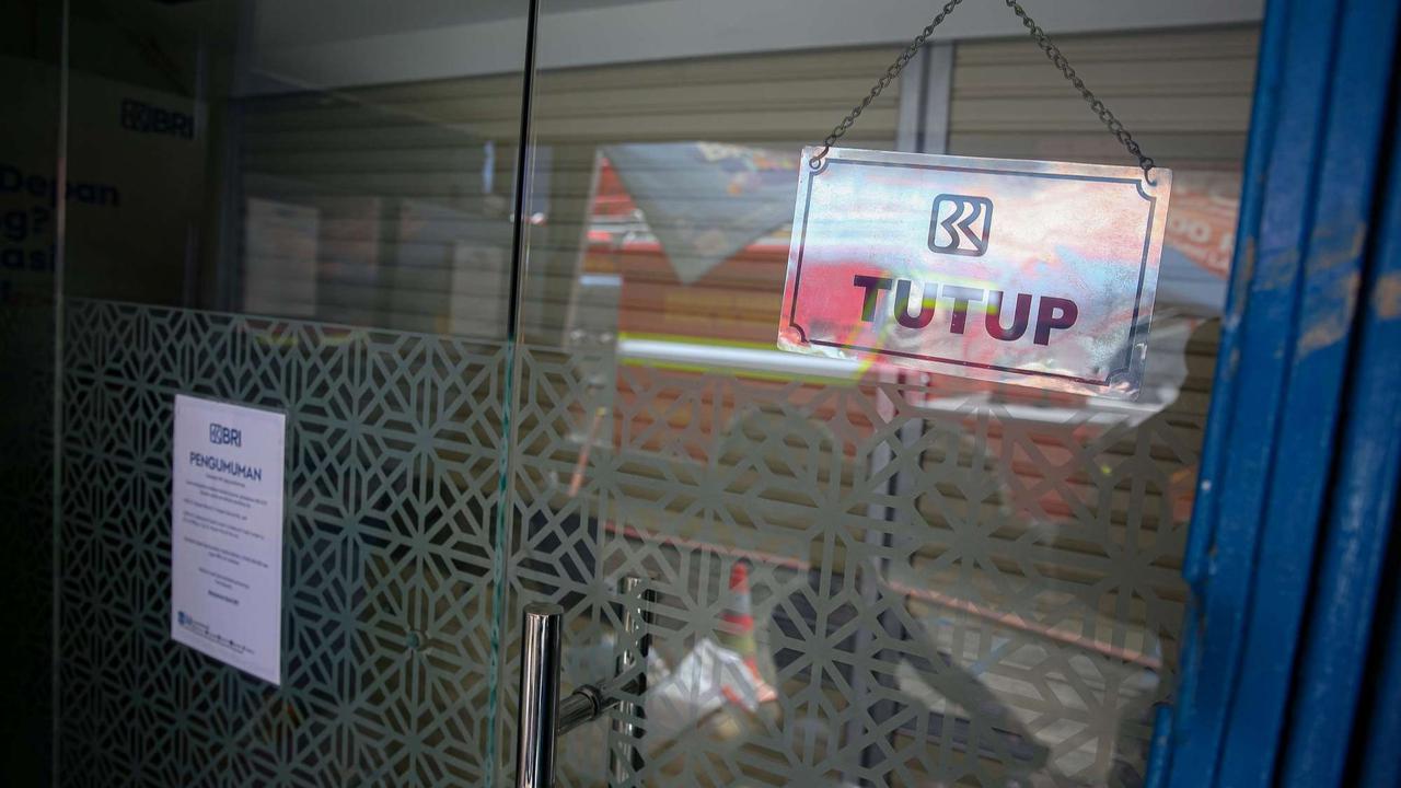 Suasana Glodok Plaza pascakebakaran dahsyat