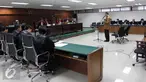 Suasana sidang lanjutan Kasus Penyelenggaran Haji 2010-2013 dengan terdakwa Mantan Mentri Agama, Suryadharma Ali (SDA) di Pengadilan Tipikor, Jakarta, Senin (7/9/2015). Agenda sidang tersebut membacakan eksepsi.(Liputan6.com/Helmi Afandi)