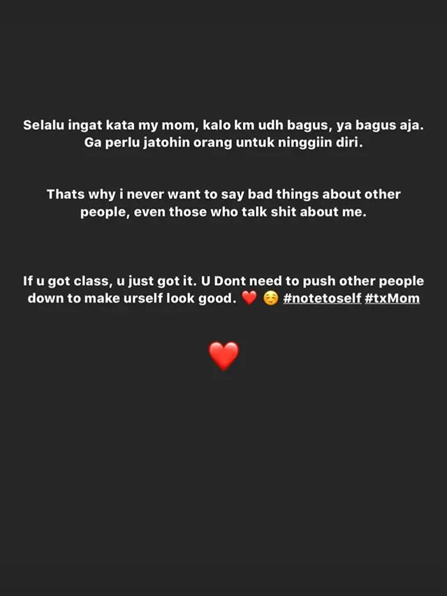 Salah satu unggahan Agnez Mo.