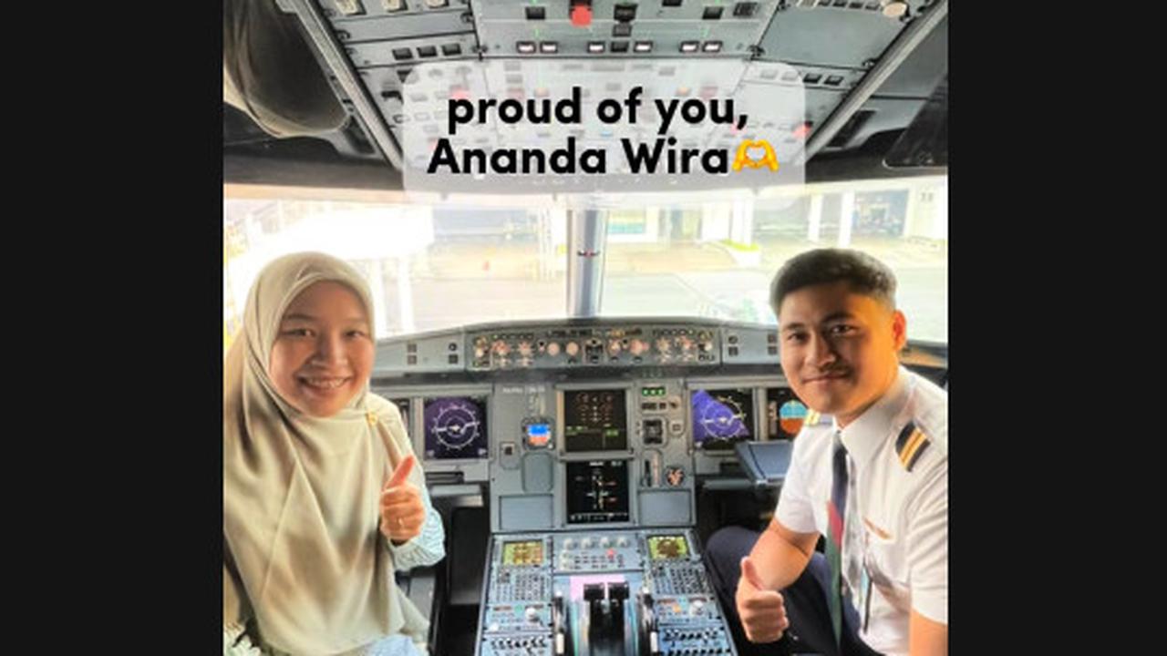 Ibu Guru ini Syok tapi Bahagia, Naik Pesawat Ternyata Sang Pilot Muridnya