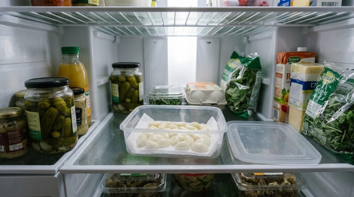 Menyimpan bawang putih dengan tisu
