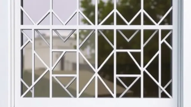 Teralis Jendela dengan Pola Geometris