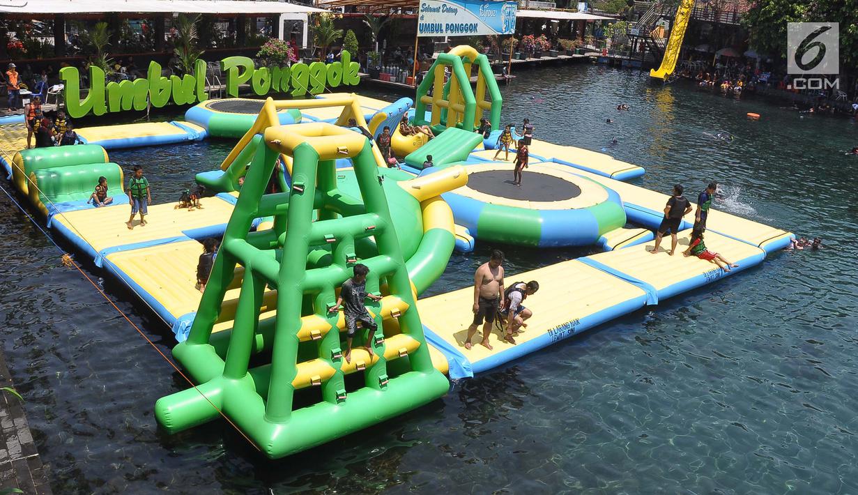 Foto Sensasi Swafoto Dalam Air Di Kolam Renang Umbol Ponggok Lifestyle Liputan6 Com