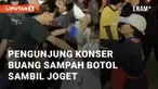 Beredar video viral terkait momen unik ketika konser. Tampak para pengunjung berbondong-bondong untuk membuang sampah