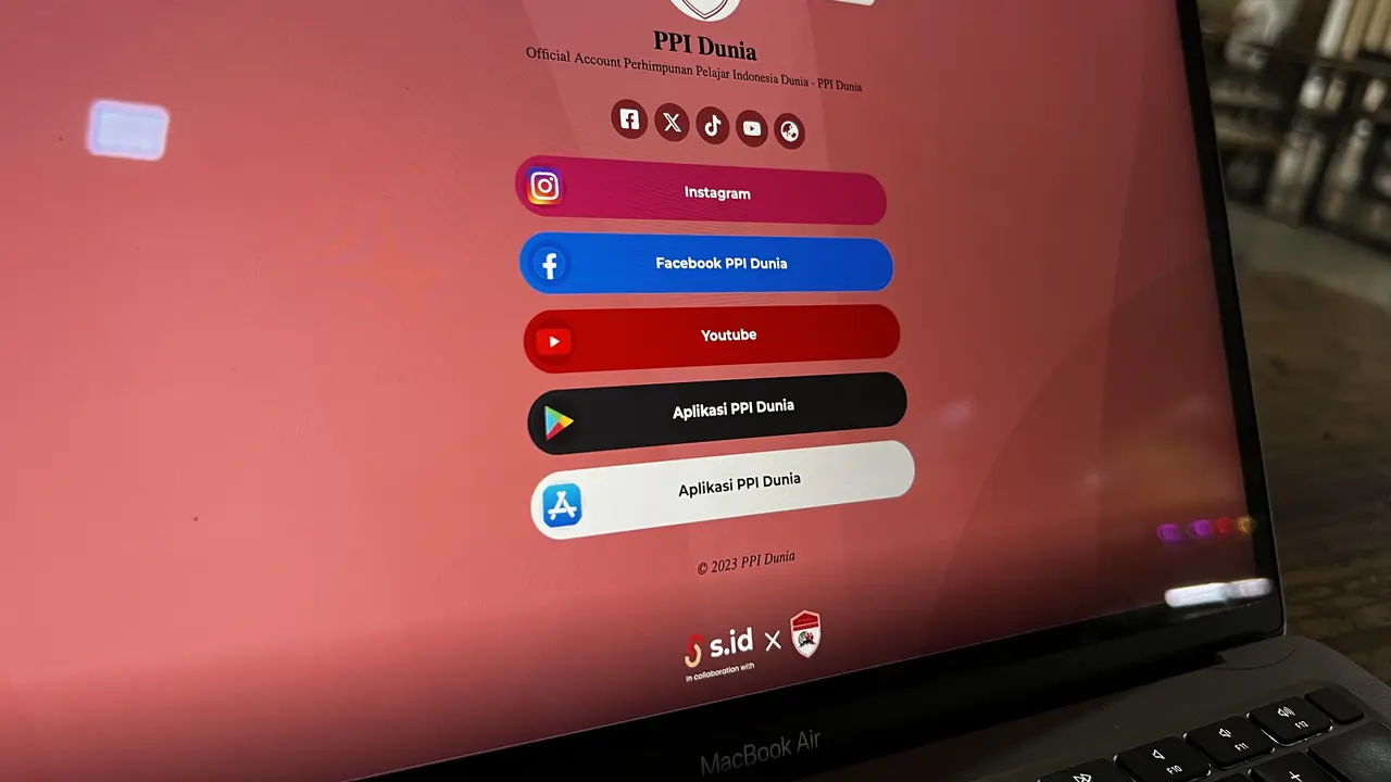 PPI Dunia bekerja sama dengan penyedia platform bio link s.id. Credit: s.id