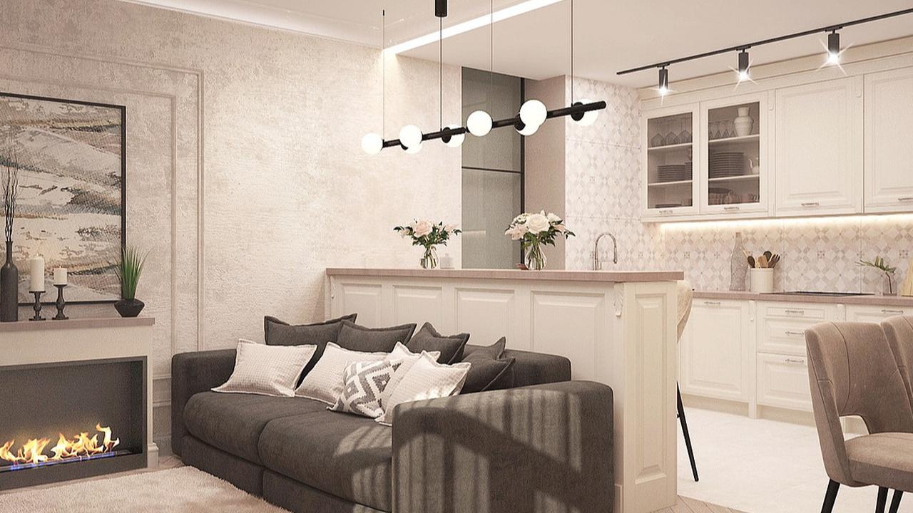 5 Desain Sekat Ruang Tamu dan Dapur yang Estetik, Inspirasi Rumah Modern 2025