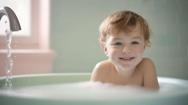 Mitos mandi malam sebagai pemicu pneumonia pada anak tidak terbukti. Menurut pakar, mandi malam tidak berhubungan langsung dengan peningkatan risiko infeksi saluran pernapasan. (Ilustrasi by AI)