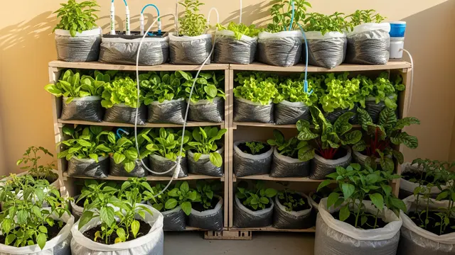 Model Kebun Sayur Polybag Murah untuk Ibu Rumah Tangga/Gemini AI