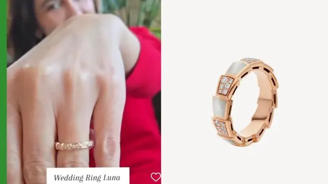 Model Cincin Nikah Wanita Simpel, Pilihan Luna Maya Elegan dan Berkelas (Foto: Instagram @moonmaxbase dan malloftheemirates.com)