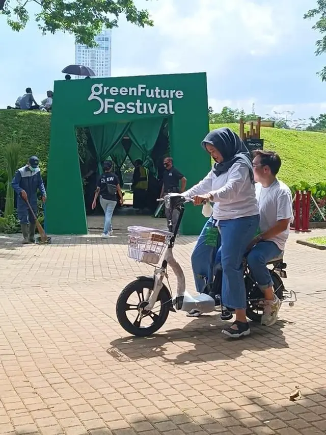 Sepeda listrik di Green Future Festival (ist)