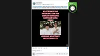 Cek Fakta: Tidak Benar Video Prabowo-Gibran Bagi Bantuan dengan Daftar Via WhatsApp
