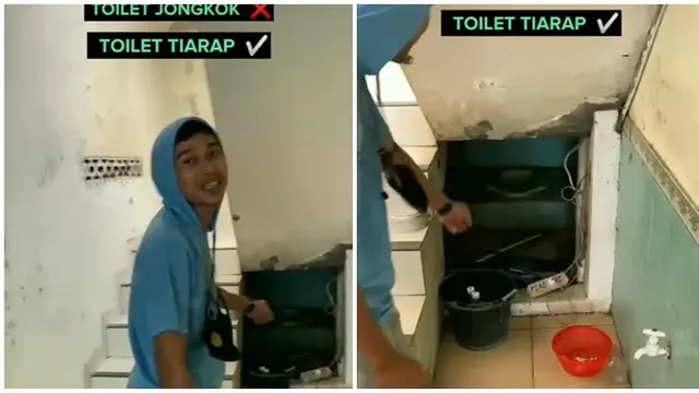 Manfaatkan Ruang Kosong, Konsep Kamar Mandi di Bawah Tangga Ini Nyeleneh
