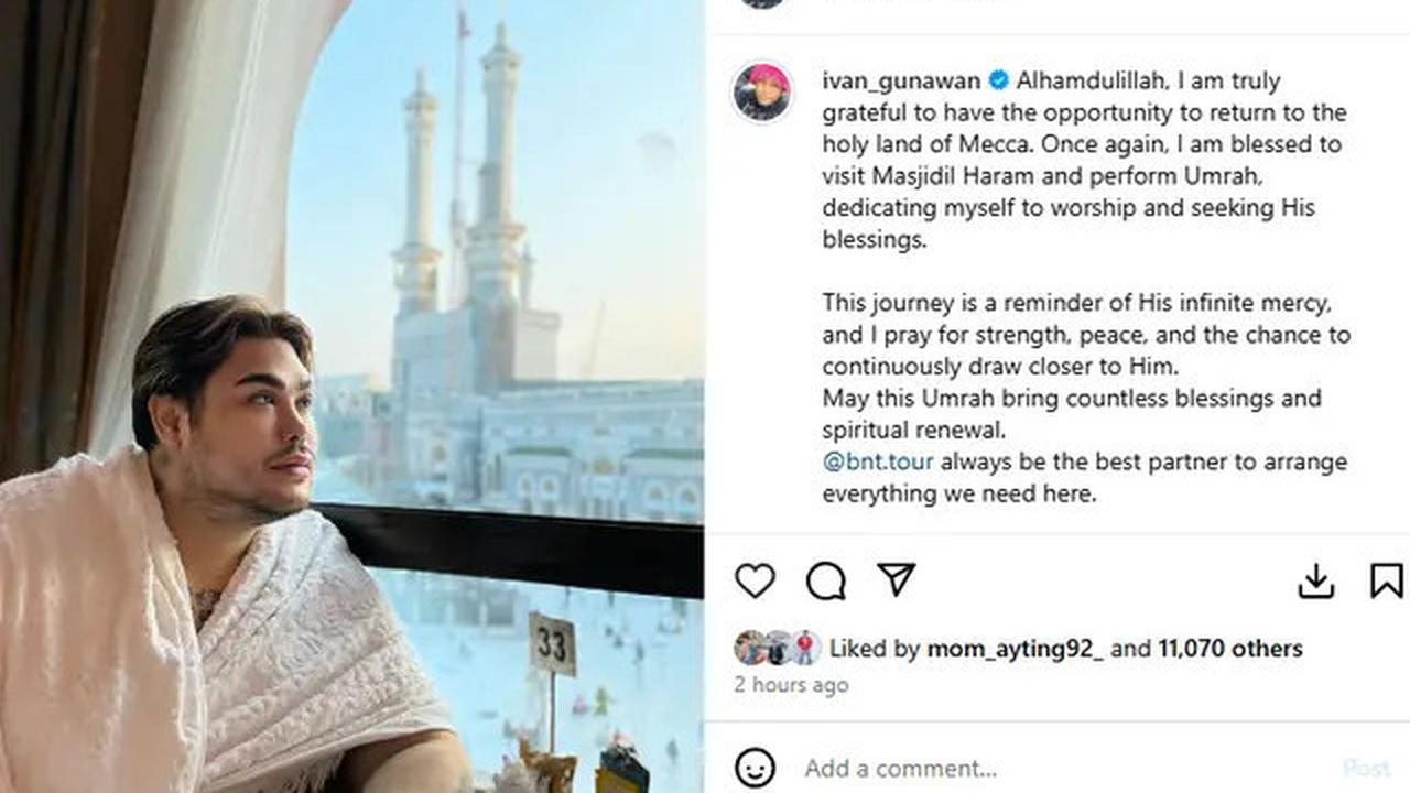 Kembali Umrah, Ivan Gunawan: Saya Dedikasikan Diri Mencari Ridha-Nya
