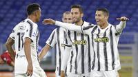 5. Juventus - Bianconeri merupakan klub yang paling sering dibobol Cristiano Ronaldo di Liga Champions. Dari tujuh pertandingan melawan Si Nyonya Tua, Ronaldo berhasil mencetak 10 gol. (AP/Gregorio Borgia)