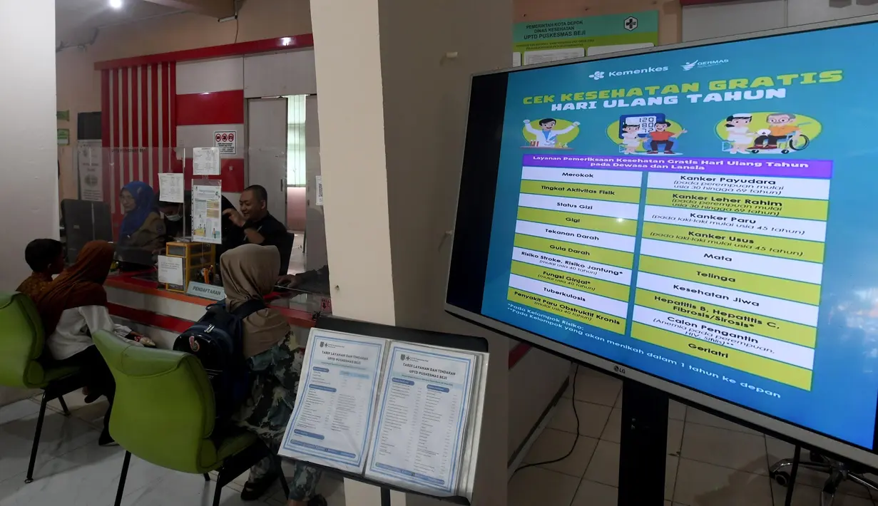 Hari ini, Senin (10/2/2025), secara resmi pemerintah melaksanakan Pemeriksaan Kesehatan Gratis bagi warga yang berulang tahun. (merdeka.com/Arie Basuki)