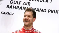 Sebastian Vettel meyakini Ferrari bakal melanjutkan tren positif pada balapan selanjutnya di GP F1 Rusia, Minggu (30/4/2017). (EPA/Valdrin Xhemaj) 