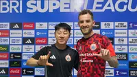 Pelatih Persija Jakarta, Shin Tae-yong di Stadion Sultan Agung, Bantul, Sabtu (10/10/2026) sore WIB. (Bola.com/Ana Dewi)