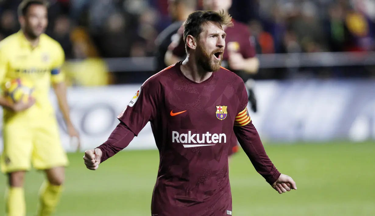 1. Lionel Messi (Barcelona) - 14 Gol (1 Penalti). (AP/Alberto Saiz)