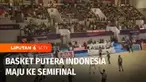 Pada cabang bola basket putera, Indonesia berhasil menutup penyisihan Grup B sebagai juara grup setelah di pertandingan terakhir mengalahkan Thailand.