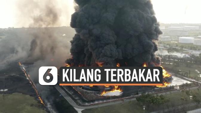 VIDEO: Ngeri, Tampak dari Udara Api Berkobar Besar di ...