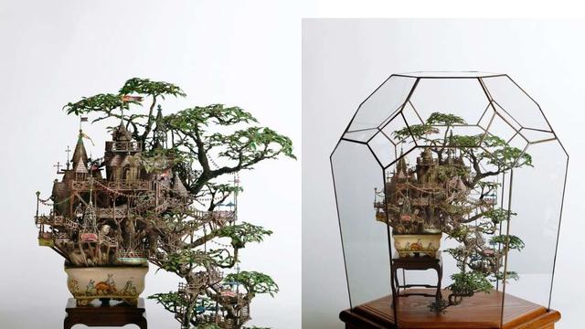 Unik Bonsai Berbentuk Bangunan Cantik Lifestyle Liputan6 Com
