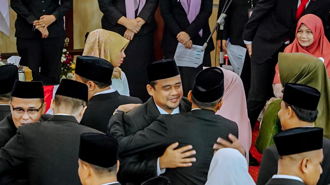 Wali Kota Medan Bobby Nasution Hadiri Pelantikan 50 Anggota DPRD Kota Medan