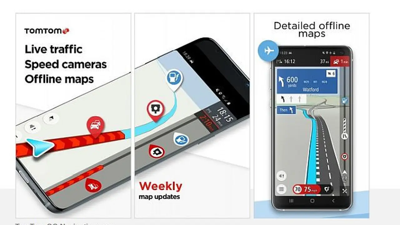 Aplikasi navigasi TomTom Go
