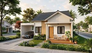 Model Rumah 1 Lantai Tipe 45 (created by AI)