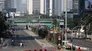 Suasana saat Car Free Day di Kawasan Bunderan HI, Jakarta, Minggu (12/6/2016). Hari Minggu pertama di bulan Ramadan tampak sepi dibandingkan dengan hari Minggu pada umumnya. (Liputan6.com/Faizal Fanani)