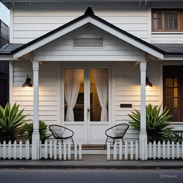 Rumah Kayu Putih. (Liputan6.com/MetaAI)