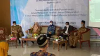 Kegiatan Peningkatan Indeks Literasi Masyarakat yang digelar Perpusnas bersama Pemkab Kabupaten Kepahiang, Bengkulu, Selasa (20/10/2020). (Liputan6.com/ Ist)