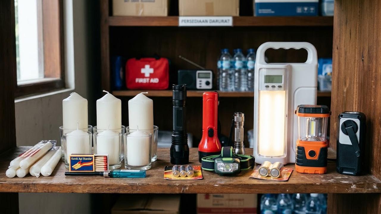 5 Cara Mengatur Persediaan Lilin, Senter, dan Lampu Darurat dalam Satu Tempat