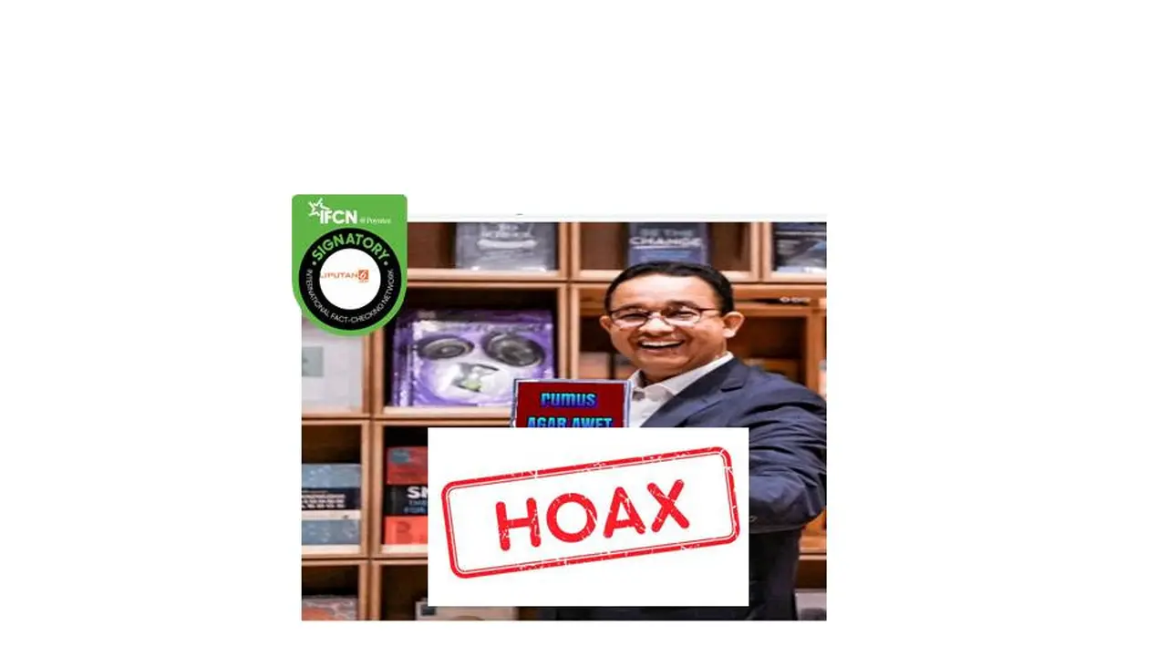 Cek fakta foto Anies Baswedan dengan buku
