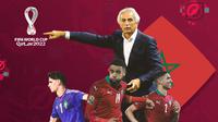 Piala Dunia - Ilustrasi Timnas Maroko (Bola.com/Adreanus Titus)