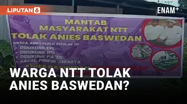 Baliho Tolak Anies Baswedan Berkibar di NTT