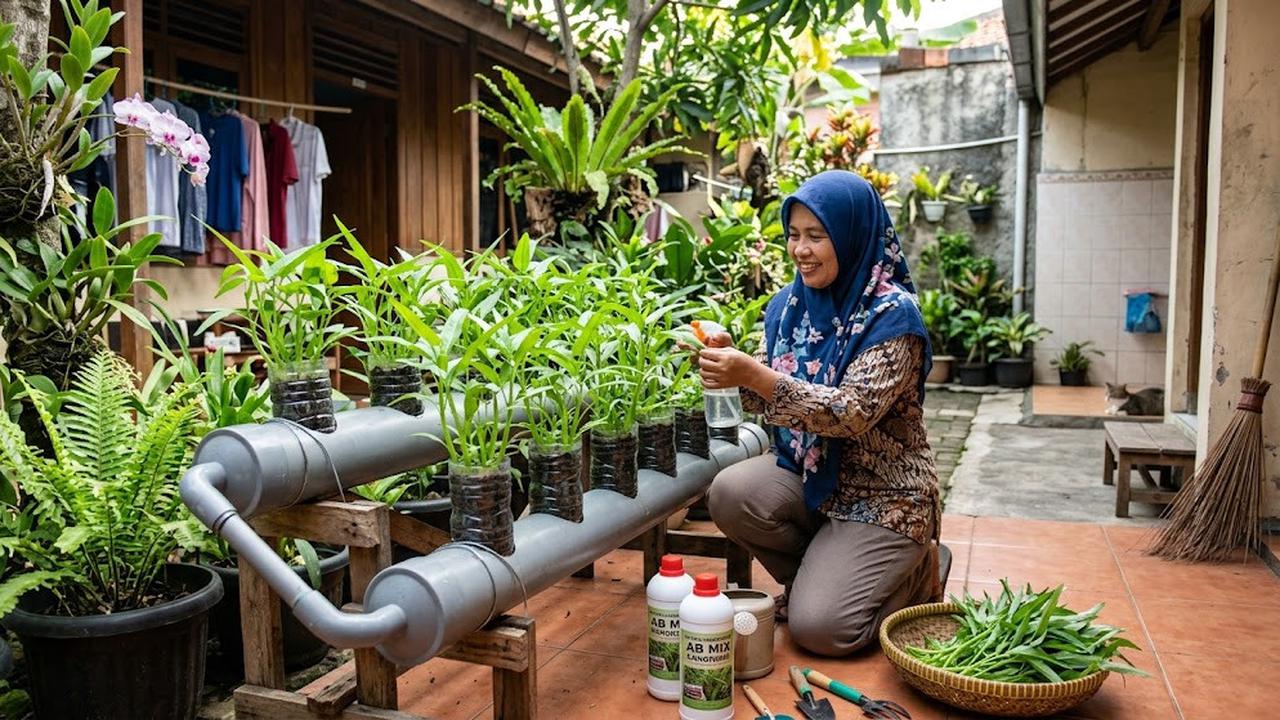 9 Cara Menanam Kangkung Hidroponik Tanpa Listrik, Praktis Dilakukan di Rumah