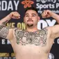 Petinju Meksiko Andy Ruiz Jr akan menantang juara tinju kelas berat dunia Anthony Joshua dalam pertarungan di Madison Square Garden, New York, AS, 1 Juni 2019. (Twitter)