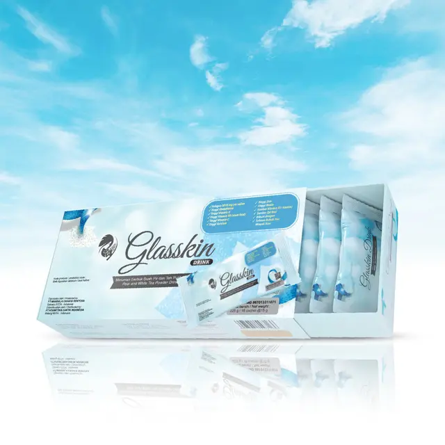 Glasskin Drink New Improved Formula, Cara Praktis Glowing Sebadan dari MS GLOW Beauty