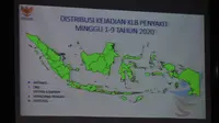 Sebaran kejadian luar biasa penyakit di Indonesia berdasarkan data Kementerian Kesehatan. Namun sama sekali belum ada temuan virus corona (Liputan6.com/Zainul Arifin)