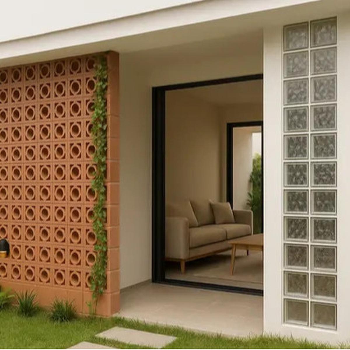 7 Model Rumah Minimalis Kombinasi Roster dan Glass Block, Hunian Cantik yang Hemat Energi