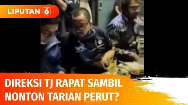 VIDEO: Lagi Jadi Sorotan Soal Kecelakaan, Direksi Transjakarta Rapat Sambil Nonton Tari Perut